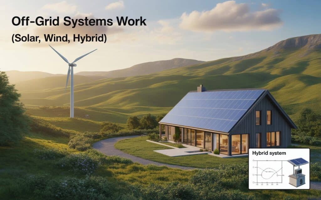 Off-Grid Systems Work (Solar, Wind, Hybrid)